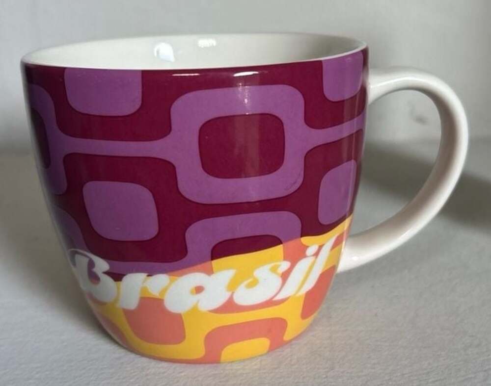 Starbucks Brasil Retro Geometric Global Icon City Mug 16oz (2012)